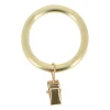 10 anneaux pince pour tringle à rideau D52 métal doré Ø28mm Mobois