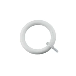 10 anneaux pour barre à rideau ⌀70mm blanc