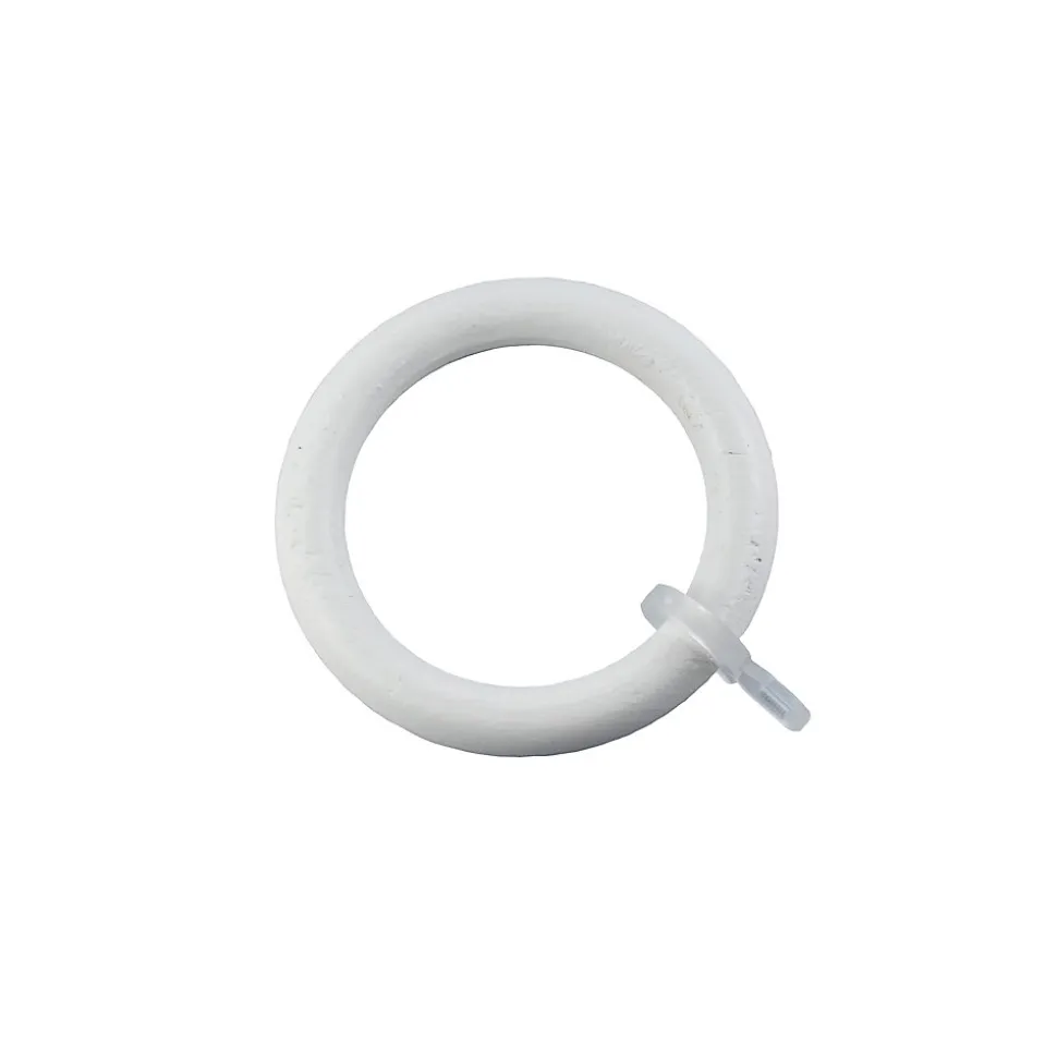 10 anneaux pour barre à rideau ⌀70mm blanc