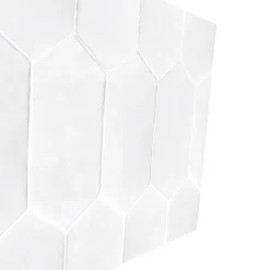 8 carreaux adhésifs décoratifs Vinyl Way 3D effet céramique blanc L.20 x L.20 cm x ep.1,3 mm Dada Art