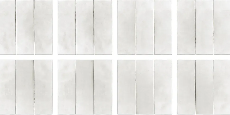8 carreaux adhésifs décoratifs Vinyl Way 3D effet carreaux blancs L.20 x L.20 cm x ep.1,3 mm Dada Art