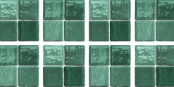8 carreaux adhésifs décoratifs Vinyl Way 3D effet carreau vert azur L.20 x L.20 cm x ep.1,3 mm Dada Art