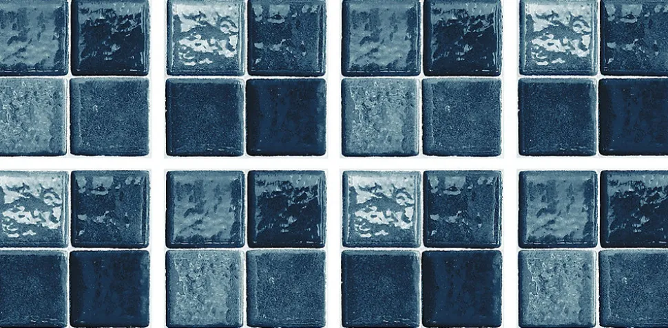 8 carreaux adhésifs décoratifs Vinyl Way 3D effet carreau bleu L.20 x L.20 cm x ep.1,3 mm Dada Art