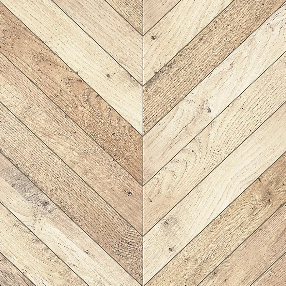 8 carreaux adhésifs décoratifs Vinyl Way 3D aspect chevrons en bois L.20 x L.20 cm x ep.1,3 mm Dada Art