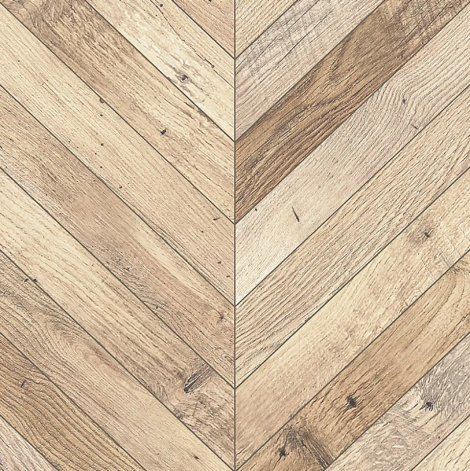 8 carreaux adhésifs décoratifs Vinyl Way 3D aspect chevrons en bois L.20 x L.20 cm x ep.1,3 mm Dada Art
