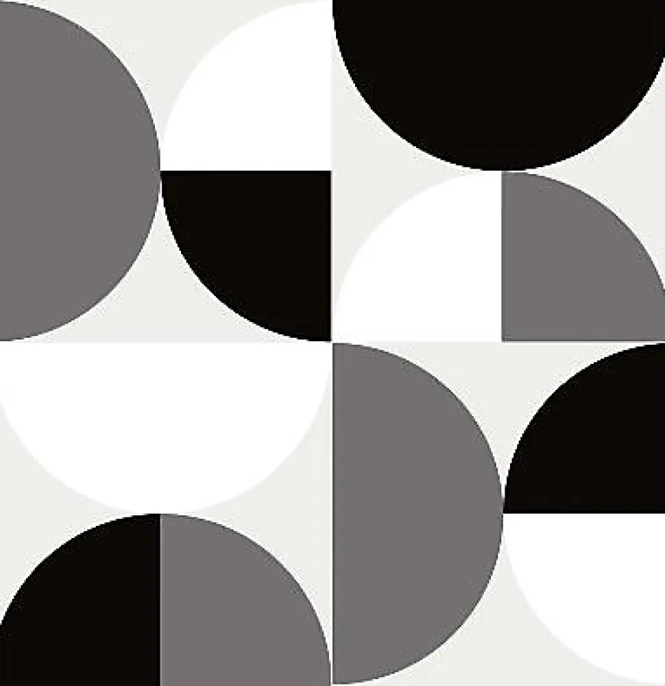 6 carreaux adhésifs motif demi cercle L.15 x H.15 x l.0,4cm