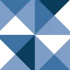 8 carreaux adhésifs motif géométrique bleu L.10 x H.10 x l.0,4cm