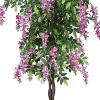 180 cm Plante Artificielle en Pot Art Faux Bonsaï Décoration en Plastique Simulation Décorations Paysager Wistera