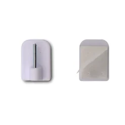 20 Crochets Autocollants, Blanc, Support de Tringle pour Fenêtre ou Porte Fenêtre