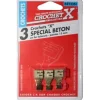 3 crochets de fixation X spécial béton
