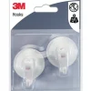 2 crochets ventouse GPI petit modèle blanc