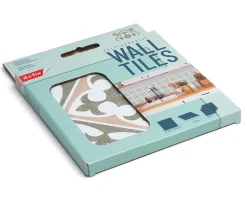 6 dalles adhésive murales Wall Tiles D-C-Fix Nadia effet carreaux de ciment vert, beige, blanc L.15 x l.15cm