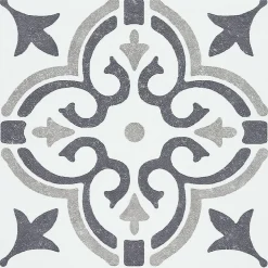 6 dalles adhésive murales Wall Tiles D-C-Fix Jamila effet carreaux de ciment beige, gris, blanc L.15 x l.15cm