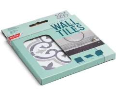 6 dalles adhésive murales Wall Tiles D-C-Fix Jamila effet carreaux de ciment beige, gris, blanc L.15 x l.15cm