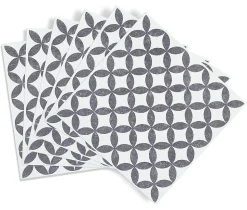 6 dalles adhésive murales Wall Tiles D-C-Fix Amira effet carreaux de ciment, gris, blanc L.15 x l.15cm