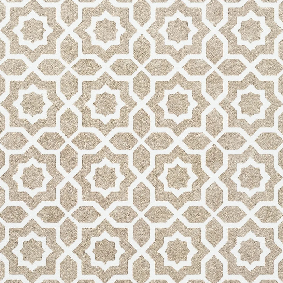6 dalles adhésive murales Wall Tiles D-C-Fix Lina effet carreaux de ciment beige, blanc L.15 x l.15cm