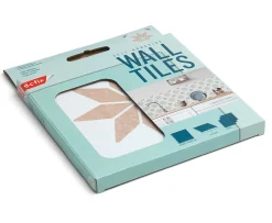 6 dalles adhésive murales Wall Tiles D-C-Fix Alia effet carreaux de ciment, gris, blanc L.15 x l.15cm