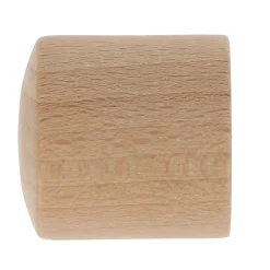2 embouts bouchon pour barre à rideau bois de hêtre Ø2,8cm Mobois