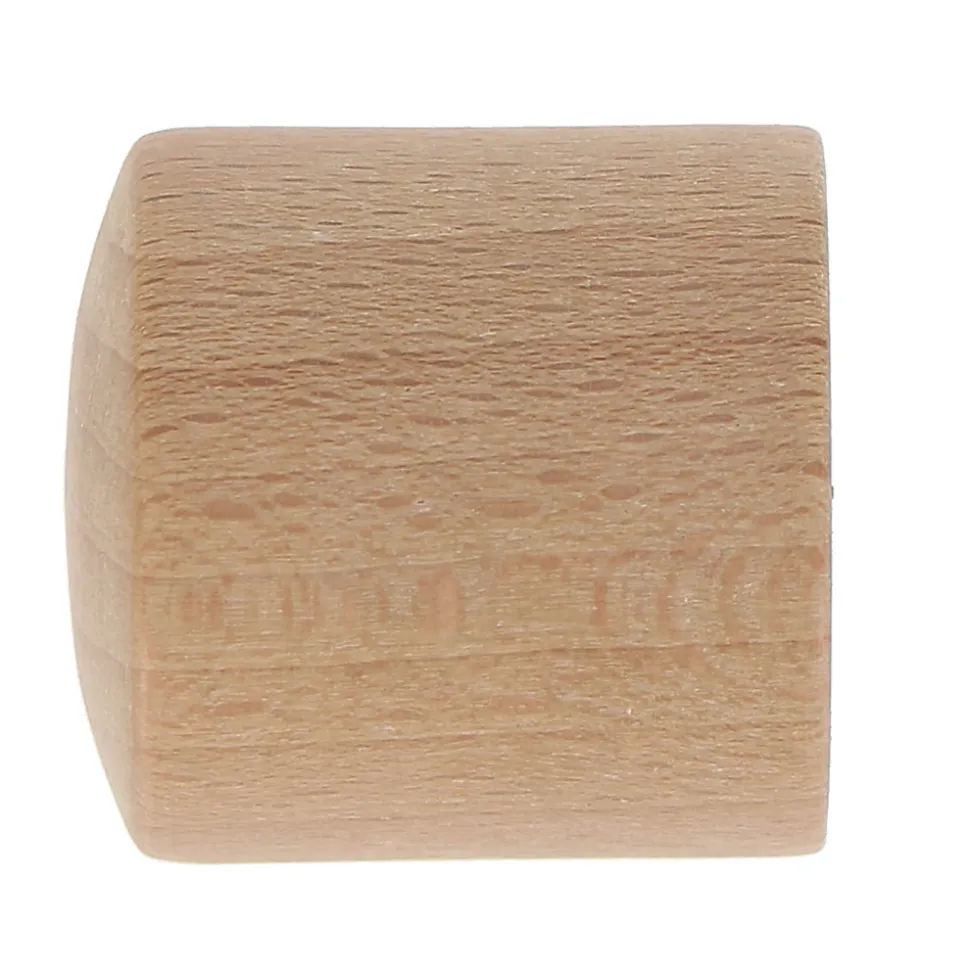 2 embouts bouchon pour barre à rideau bois de hêtre Ø2,8cm Mobois