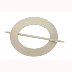 1 EMBRASSE PVC OVALE POUR RIDEAU COULEUR LIN