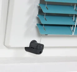 2 Fixations sans perçage universelles & réglables pour câbles de store - Anthracite