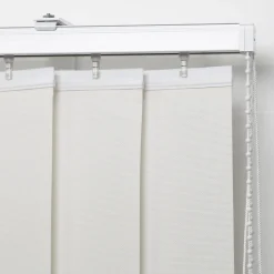 5 lamelles verticales orientables 89mm pour store californien blanc sans chaînette H.260cm, Madeco Screen