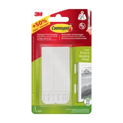 12 languettes de fixation pour cadre Command blanc