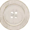 2 PINCES BOUTON - BLANC PATINE OR