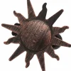 2 PINCES DECORATIVE SOLEIL - CUIVRE