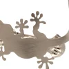 2 PINCES LEZARD POUR RIDEAU COULEUR CHROME MAT