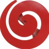 2 PINCES SPIRALE - ROUGE GLOSSY
