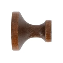 2 porte embrasses rideau bois de hêtre chêne foncé L.30mm Mobois