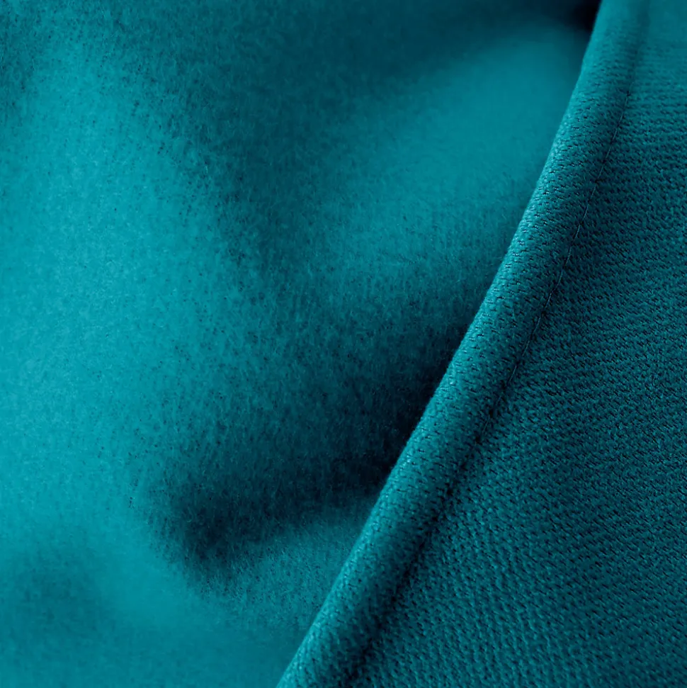 2 rideaux thermique à œillets, bleu canard, 135x240cm, doublure polaire, collection Nordica, CMADECO