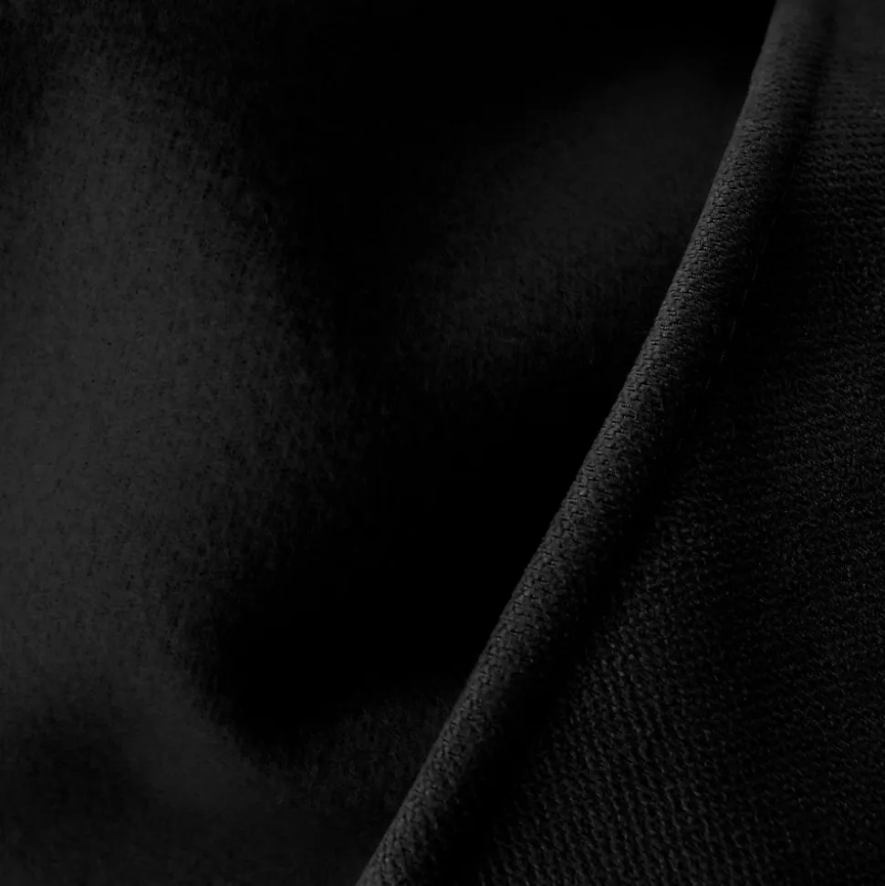 2 rideaux thermique à œillets, noir, 135x240cm, doublure polaire, collection Nordica, CMADECO