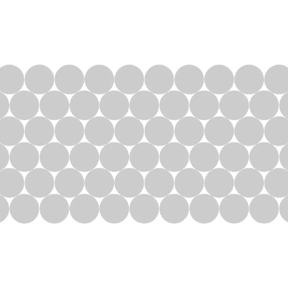 50 stickers occultants cercles pour vitre et porte de douche 50 x 100 cm -50 stickers cercles 10X10 cm