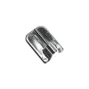 4 SUPPORTS ADHÉSIFS - PLASTIQUE - CHROME