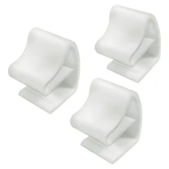 3 supports invisibles sans perçage pour store vénitien Studio blanc