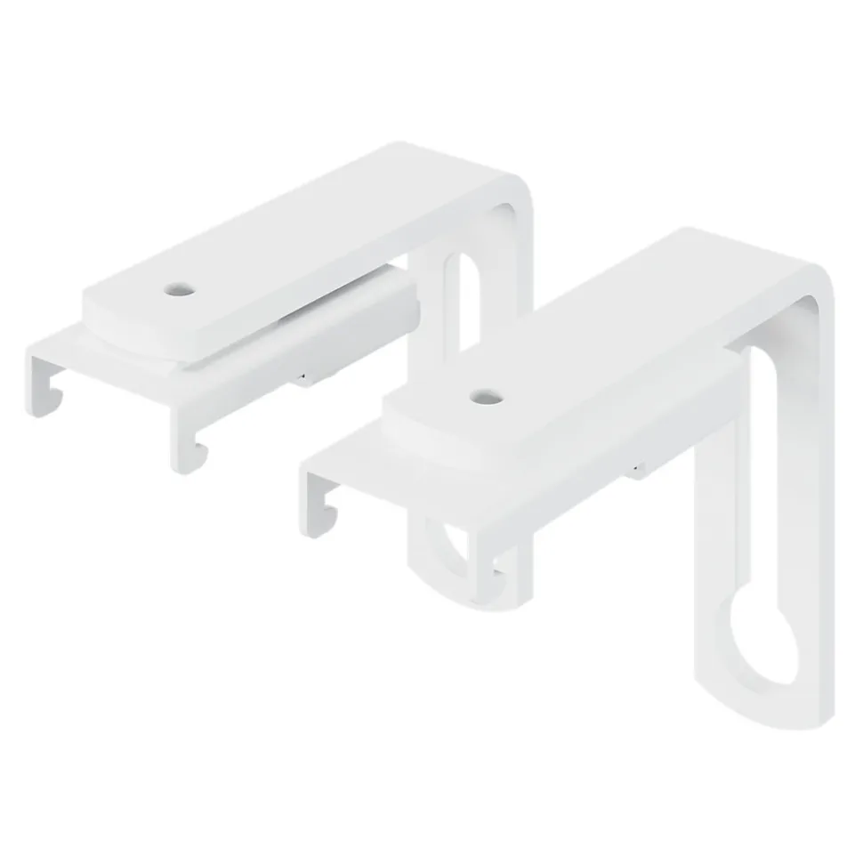 2 supports pour rail simple Millet blanc GoodHome