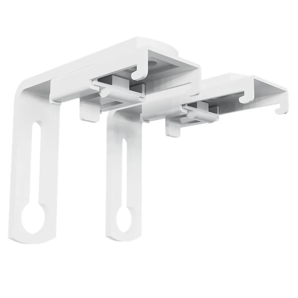 2 supports pour rail simple Millet blanc GoodHome