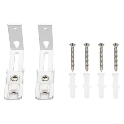 2 supports pour rail simple Millet blanc GoodHome