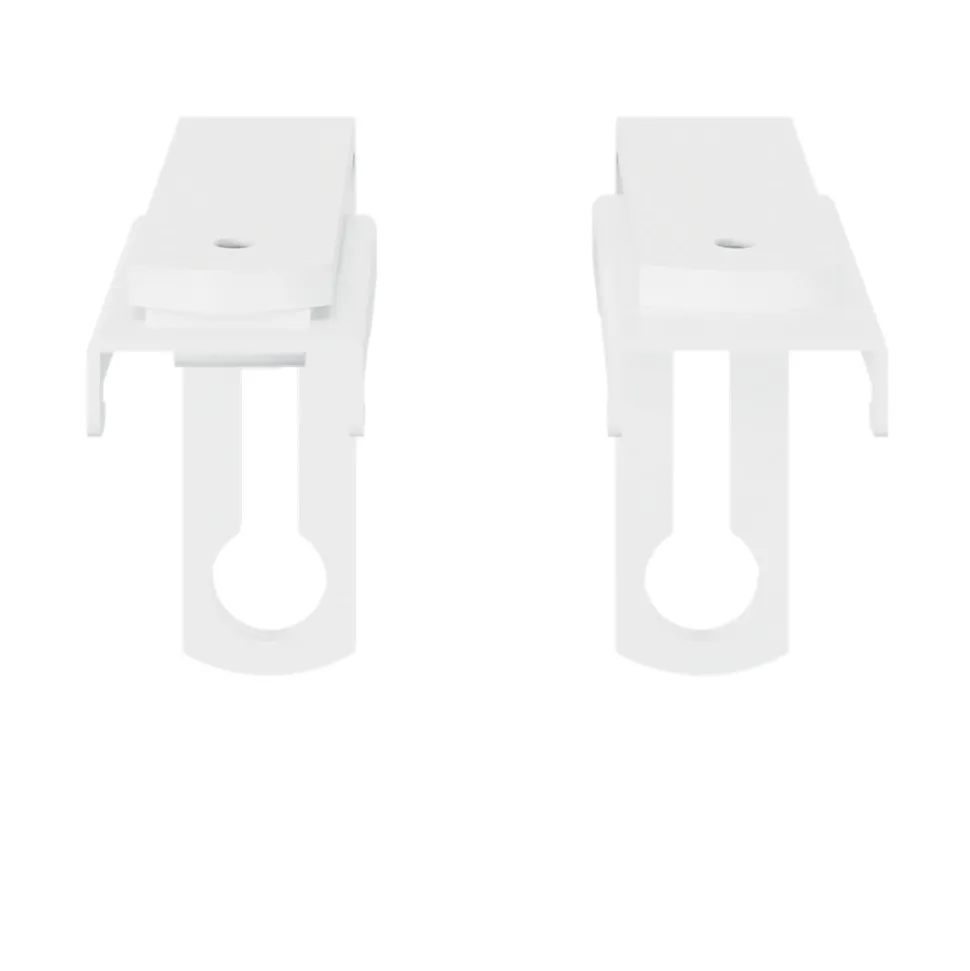 2 supports pour rail simple Millet blanc GoodHome