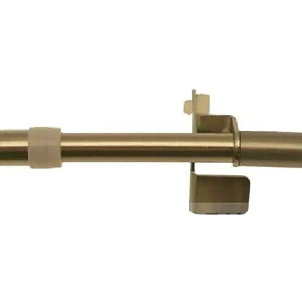 1 TRINGLE EXTENSIBLE EMBOUT CYLINDRE - DECOR LAITON - 80-110CM - DIAMETRE 10