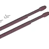 2 TRINGLES DE VITRAGES EXTENSIBLES - MARRON - 80X110 CM