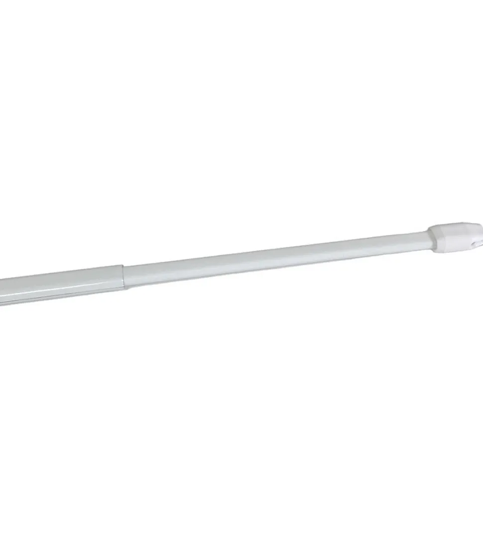 2 Tringles pour petit rideau à Poser Blanc (80-130 cm - Blanc)