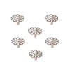 6 Un. bouton poignées de meuble SHABBY CHIC fer vieilli patine blanc - diamètre 47MM de la craie usé
