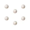6 Un. poignées de meuble SHABBY CHIC bois mangue décapage blanc la craie usé - diamètre 35MM