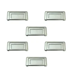 6 Un. poignées de meuble chromé mat pour tiroir o armoire 34x82MM