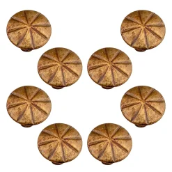 8 Un. poignées de meuble en bronze vieilli pour tiroir - diamètre 31MMX21MM