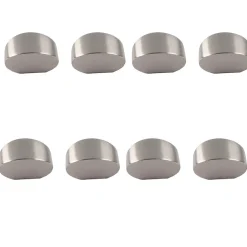 8 Un. poignées de meuble en nickel brossé de 30x12MM