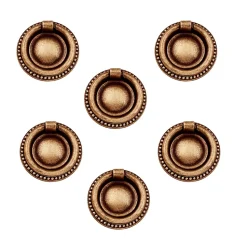 6 Un. poignées de meuble en bronze mat pour commode armoire - diamètre 40MM